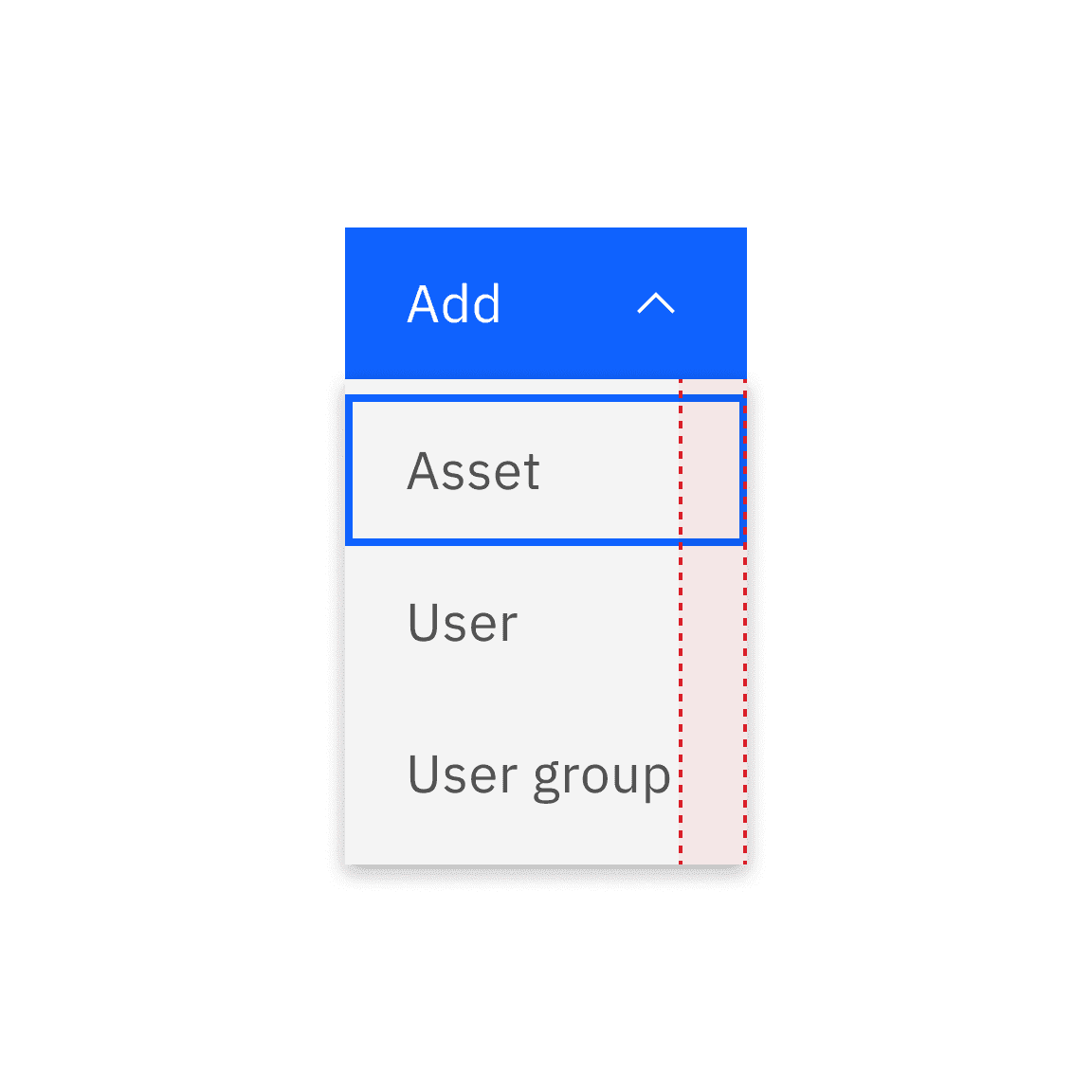 Do not narrow the menu to fit with other elements