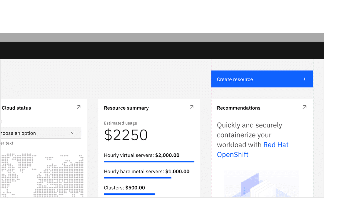 Example of a fluid width primary button matching the width of a card in a layout.