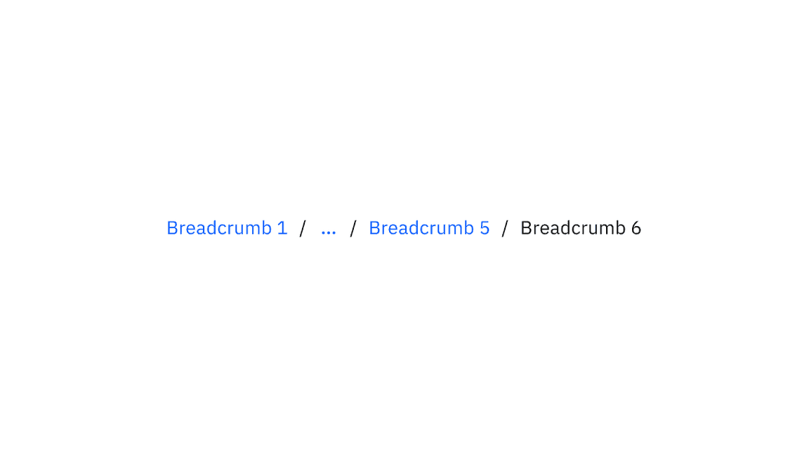 Breadcrumb color and overflow color